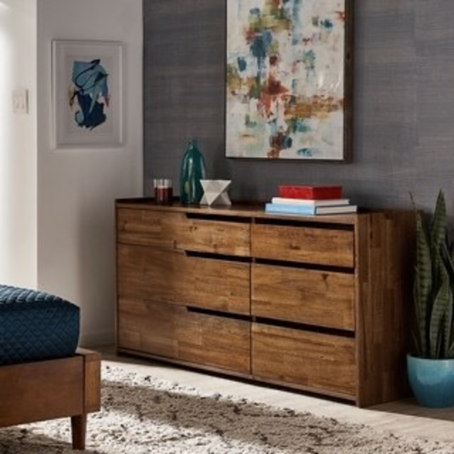 Overstock Strick & Bolton Fritz 6 Drawer Dresser - image-1