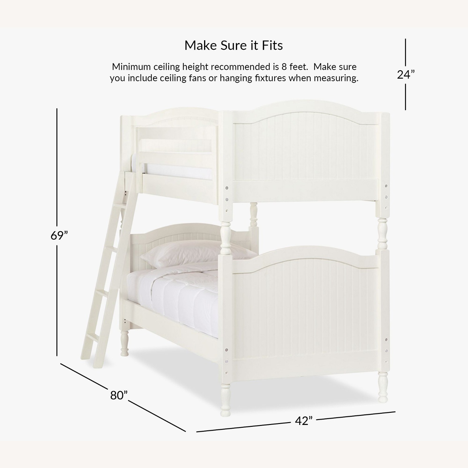 Pottery Barn Kids Catalina Twin Over Twin Bunk Bed - image-3