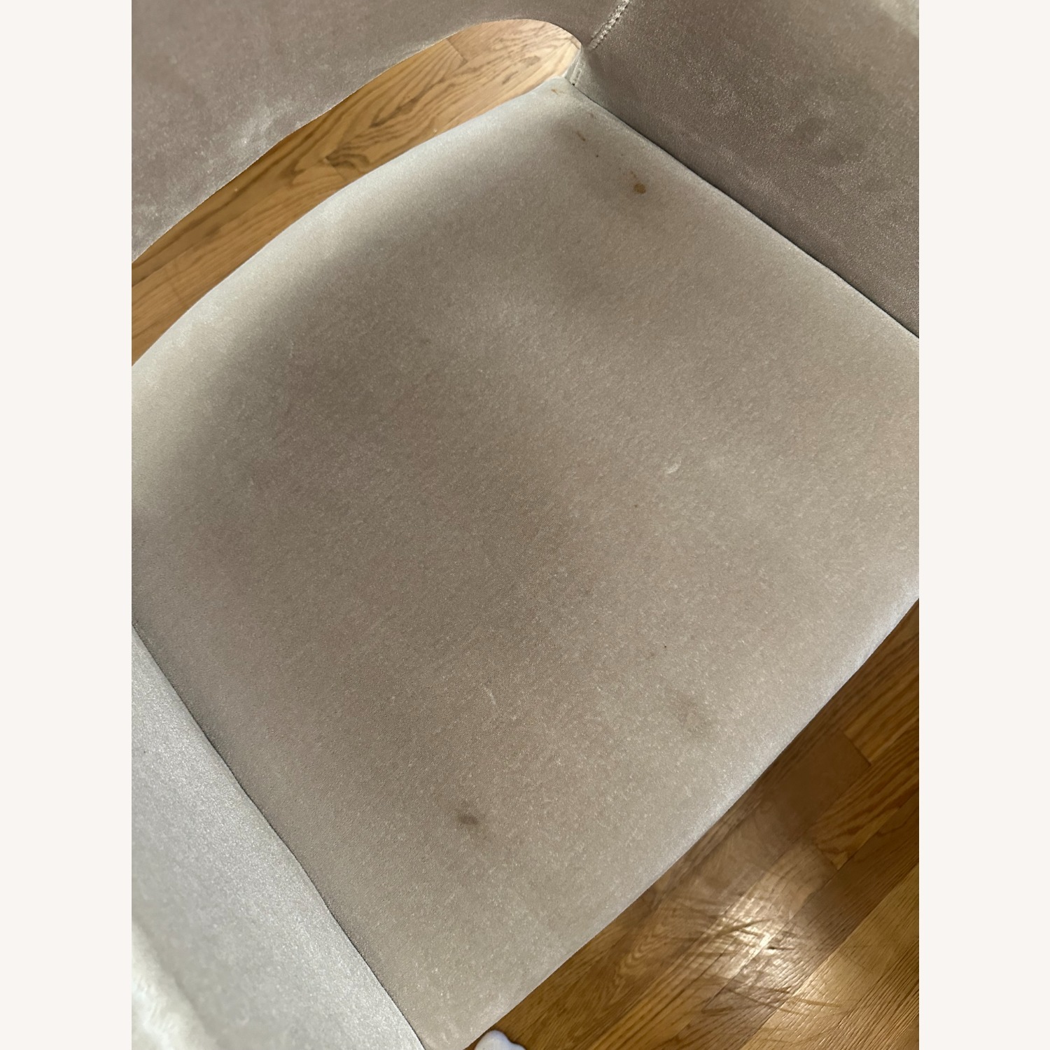 CB2 Foley Dove Grey Dining Armchairs - image-10