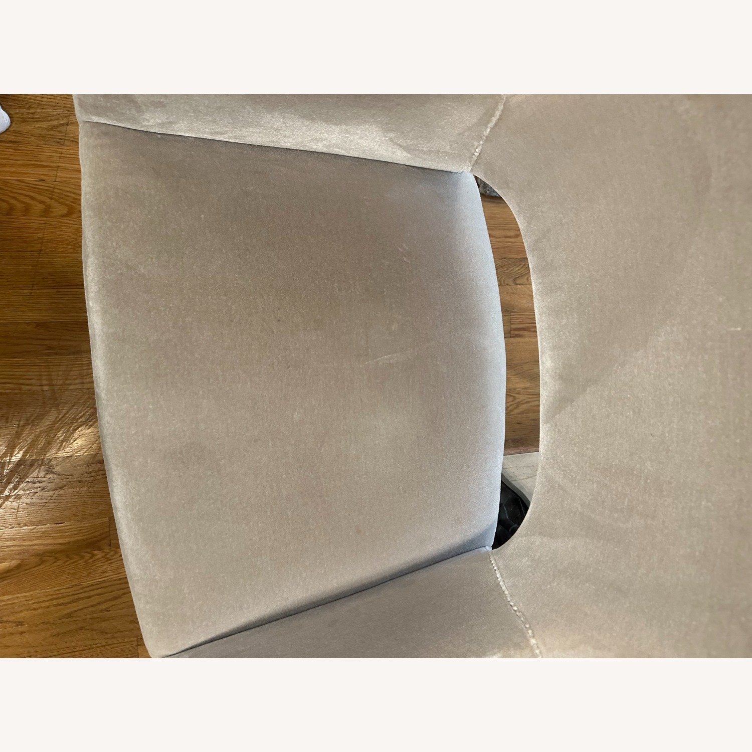 CB2 Foley Dove Grey Dining Armchairs - image-11