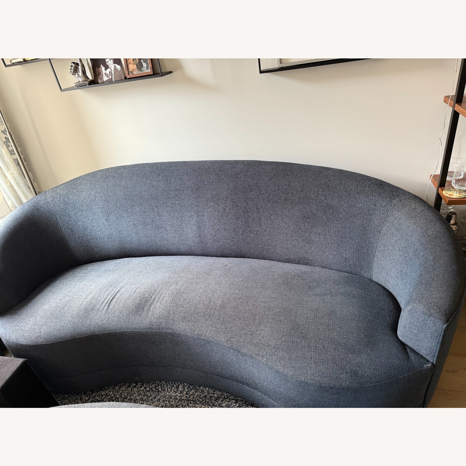  Crate & Barrel Infiniti Curve Back Sofa 88" - image-2