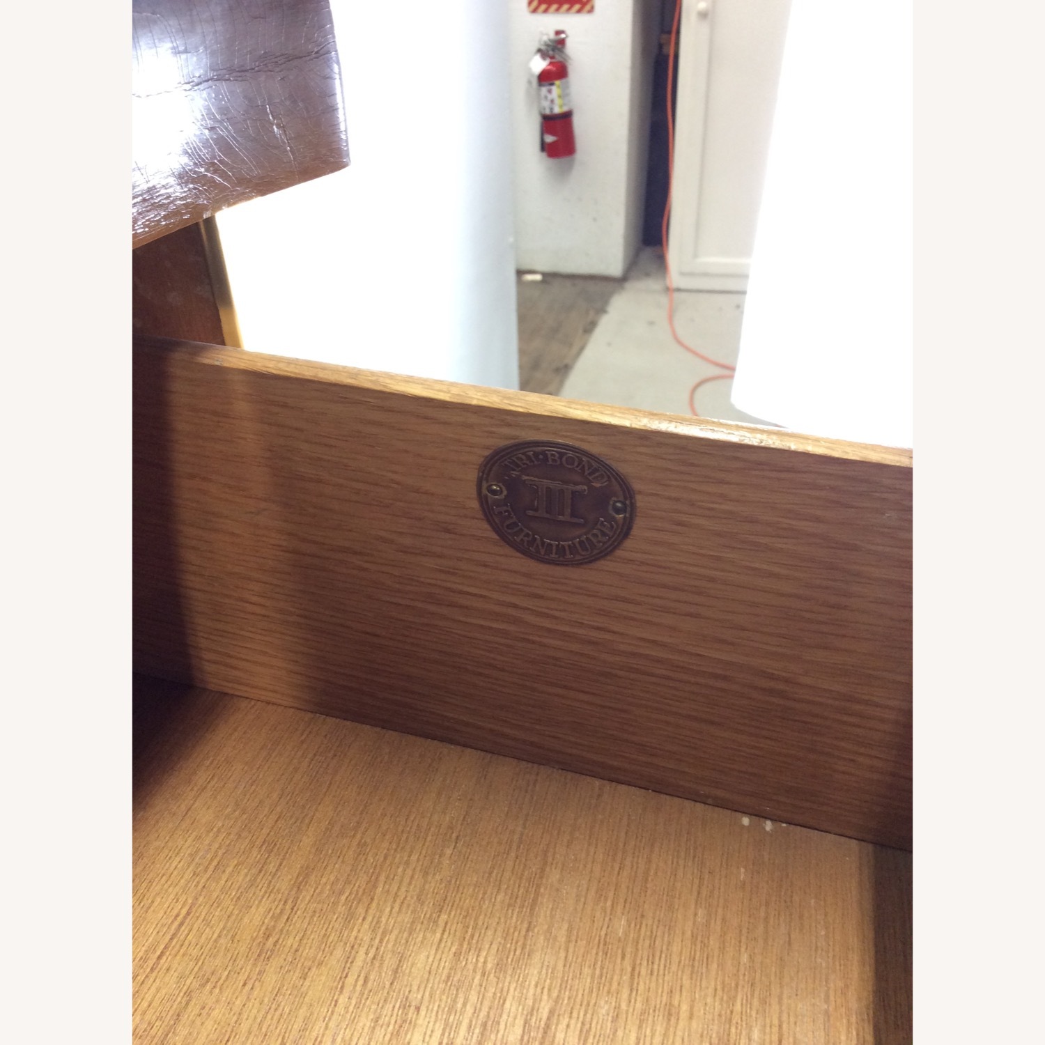 Mid Century Modern Highboy Dresser with Sled Legs - image-19