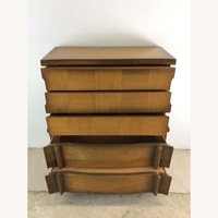 CB2 Crimped 4-Drawer Gold Leaf Dresser - AptDeco