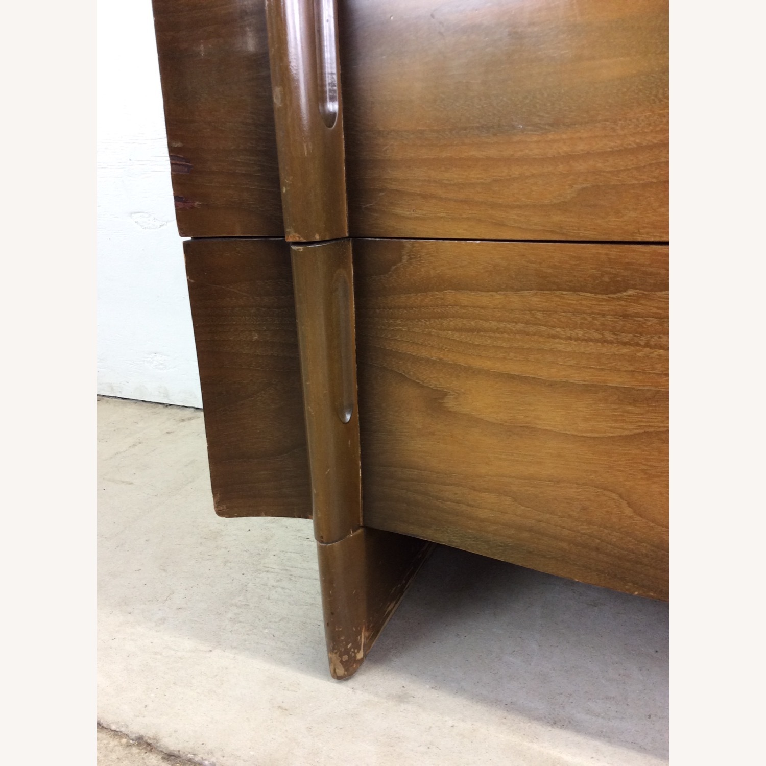 Mid Century Modern Highboy Dresser with Sled Legs - image-10