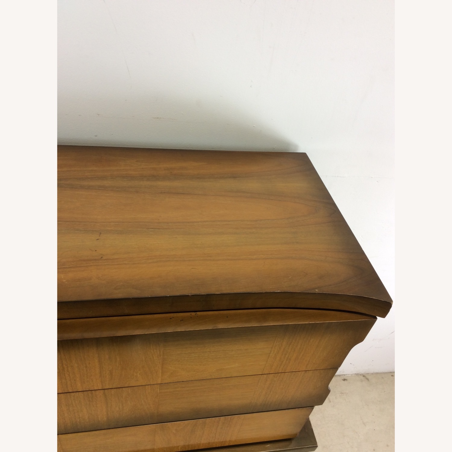Mid Century Modern Highboy Dresser with Sled Legs - image-5
