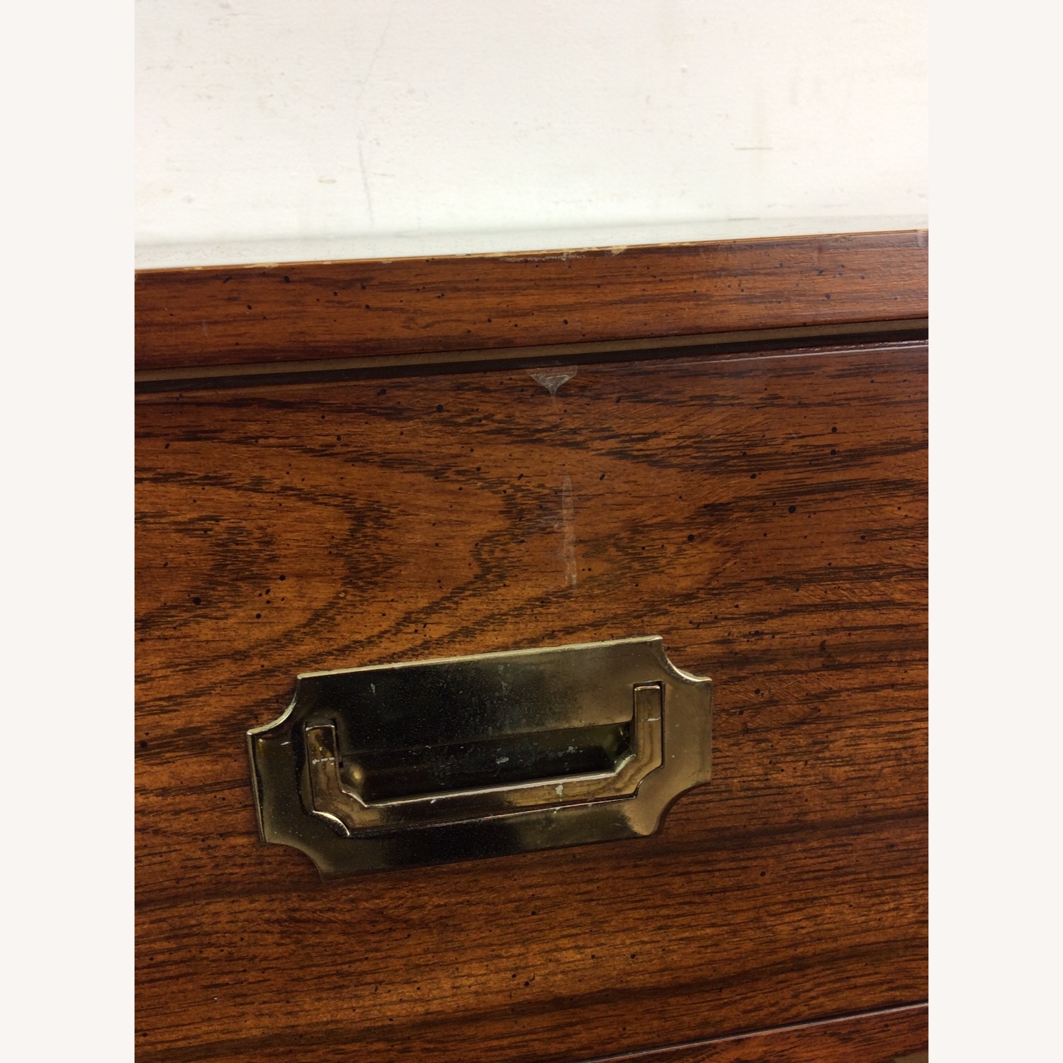 Mid Century Campaign Style Lowboy Dresser - image-22