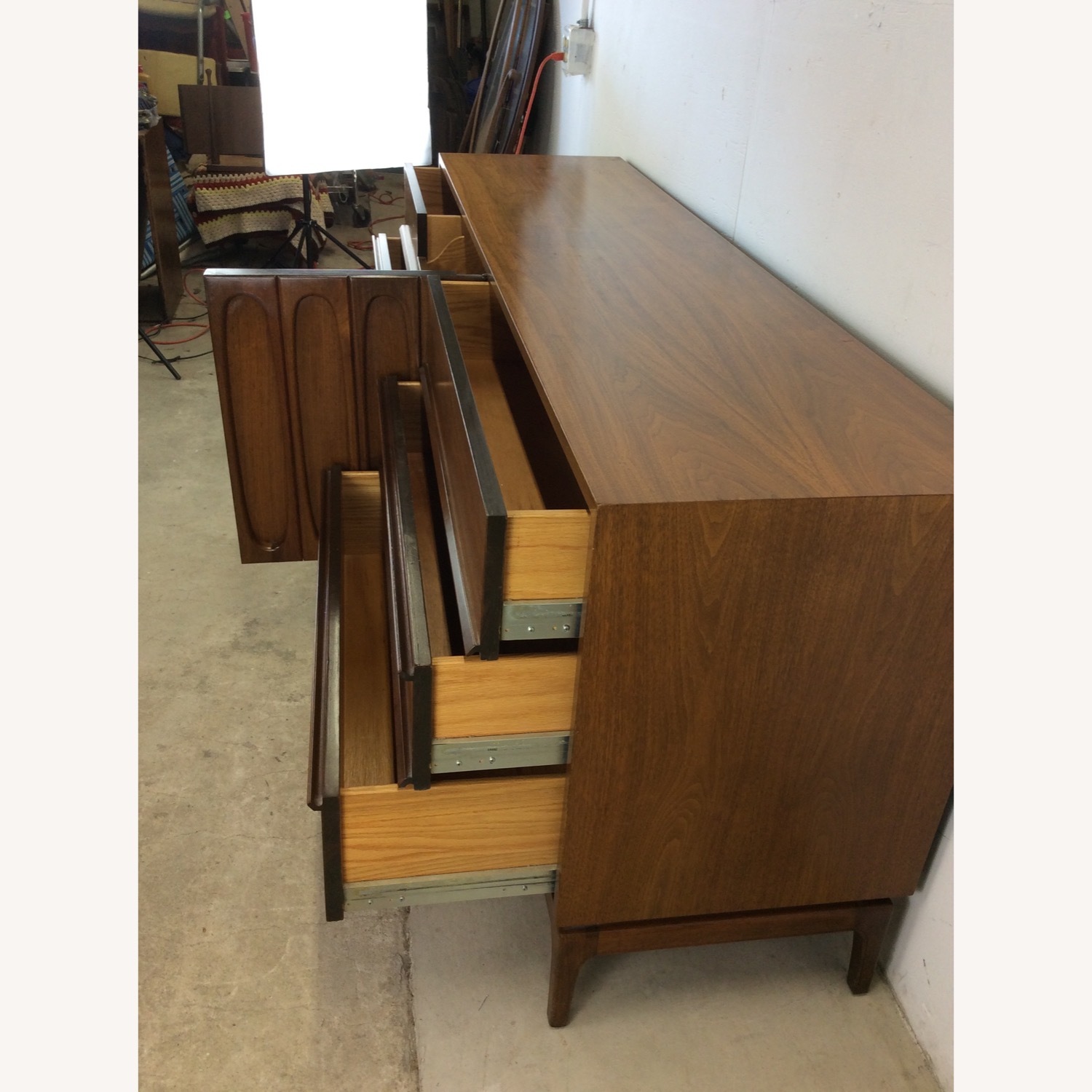 Mid Century Modern Lowboy Dresser with 9 Drawers - image-16