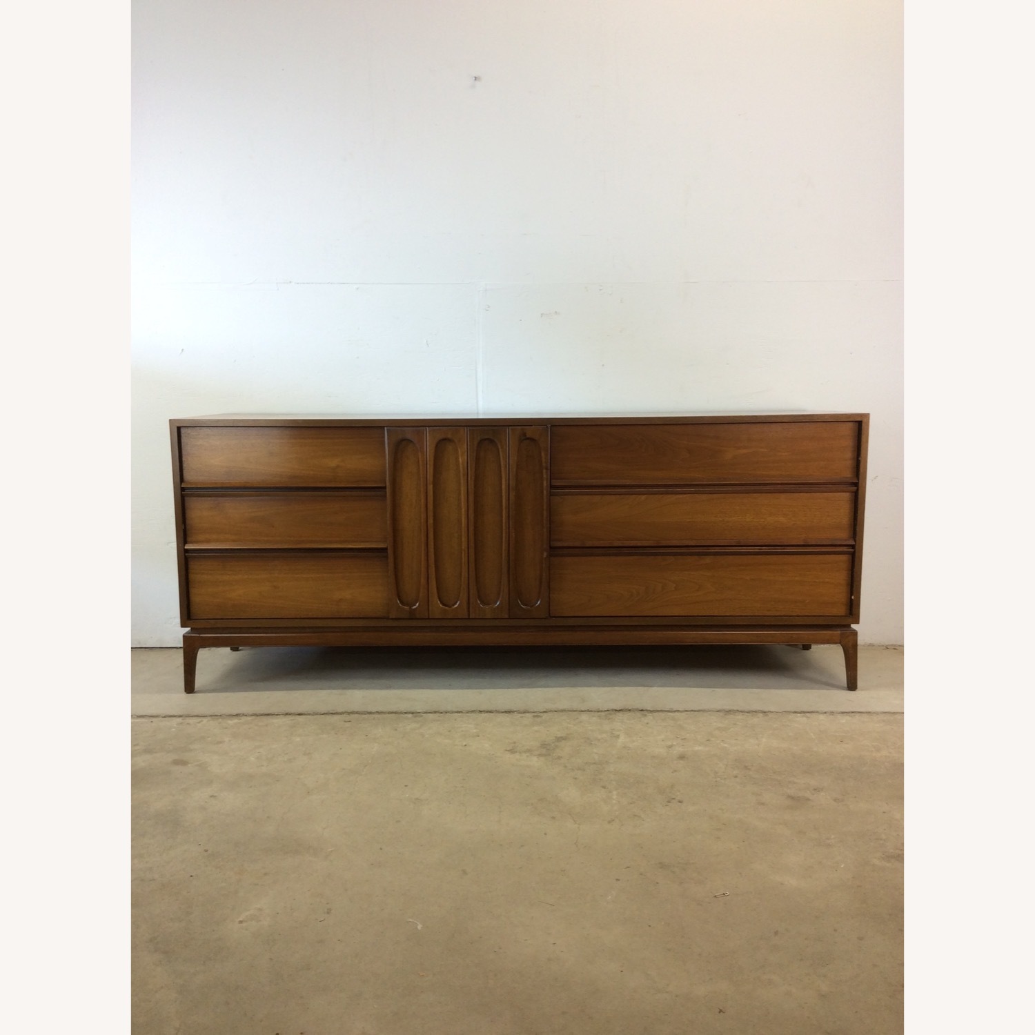 Mid Century Modern Lowboy Dresser with 9 Drawers - image-1