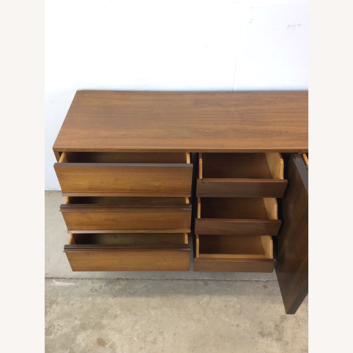 Mid Century Modern Lowboy Dresser with 9 Drawers - image-14
