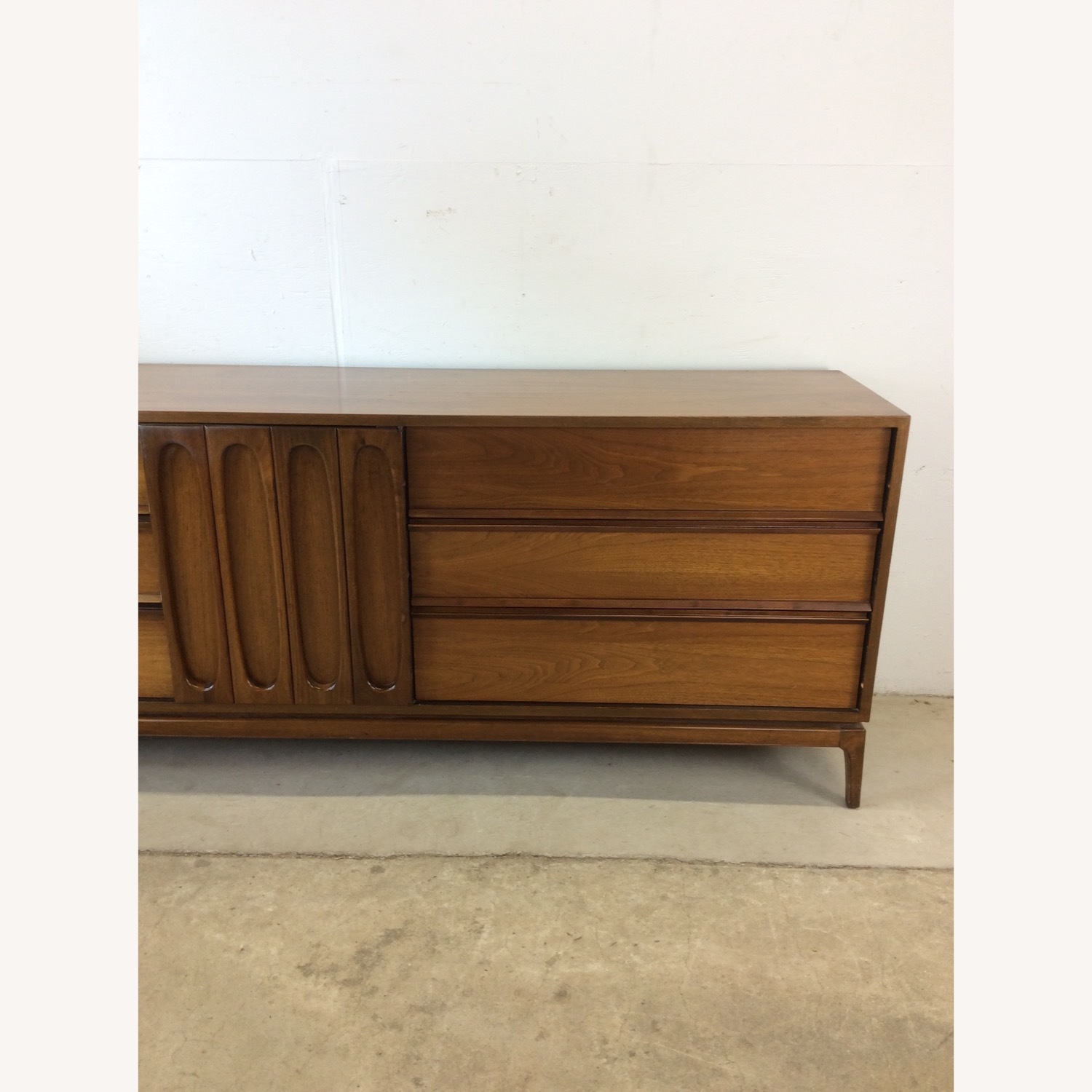 Mid Century Modern Lowboy Dresser with 9 Drawers - image-3