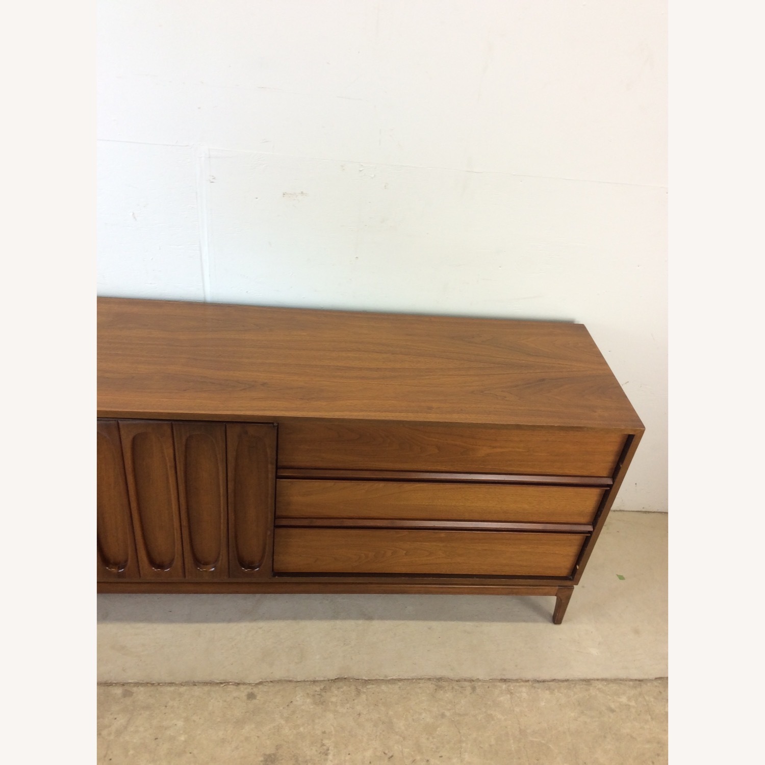 Mid Century Modern Lowboy Dresser with 9 Drawers - image-6