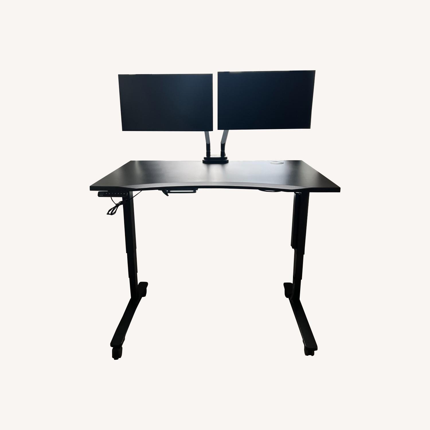 UPLIFT Adjustable Standing Desk with Monitor Arms - image-0