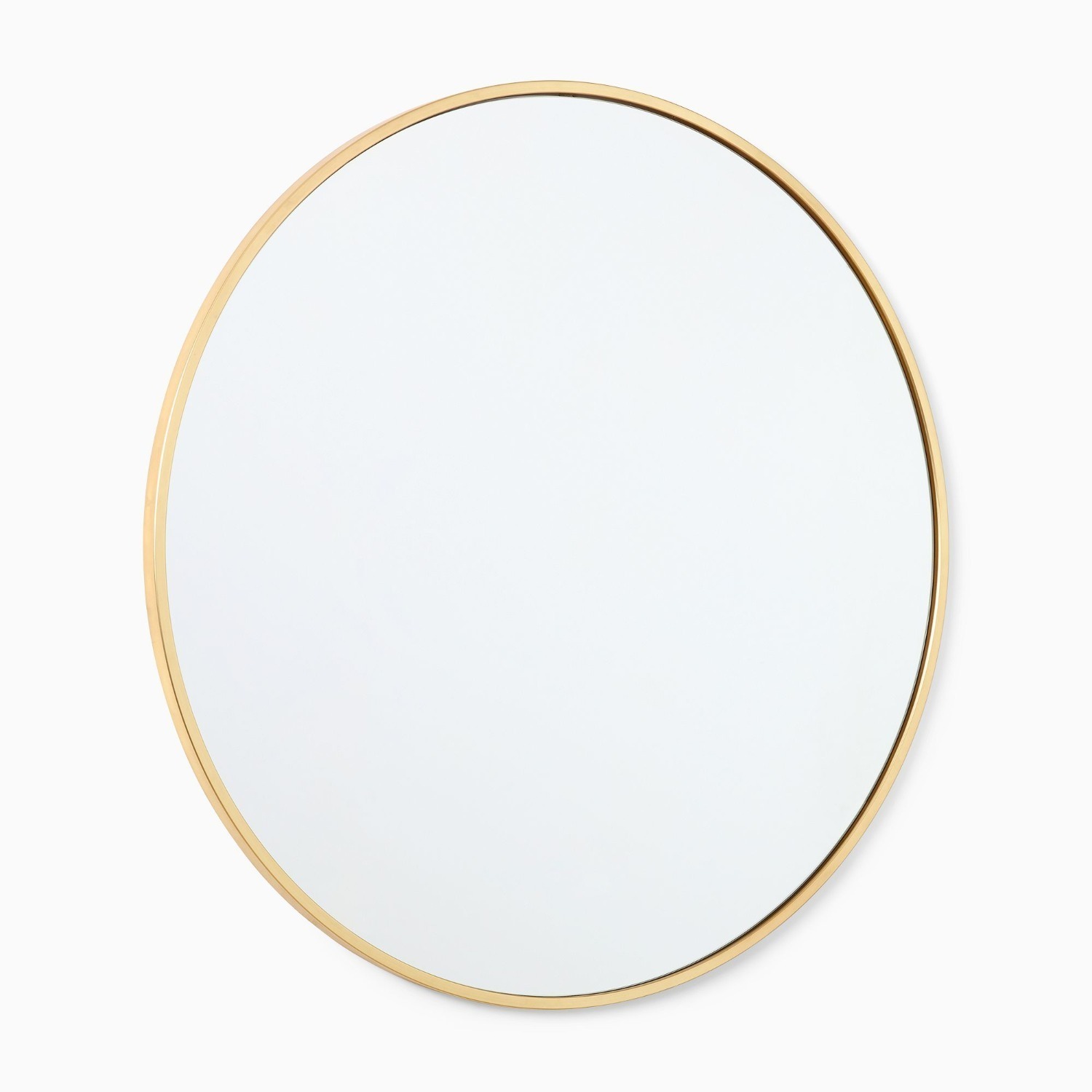West Elm Metal Frame Round Wall Mirror - image-3