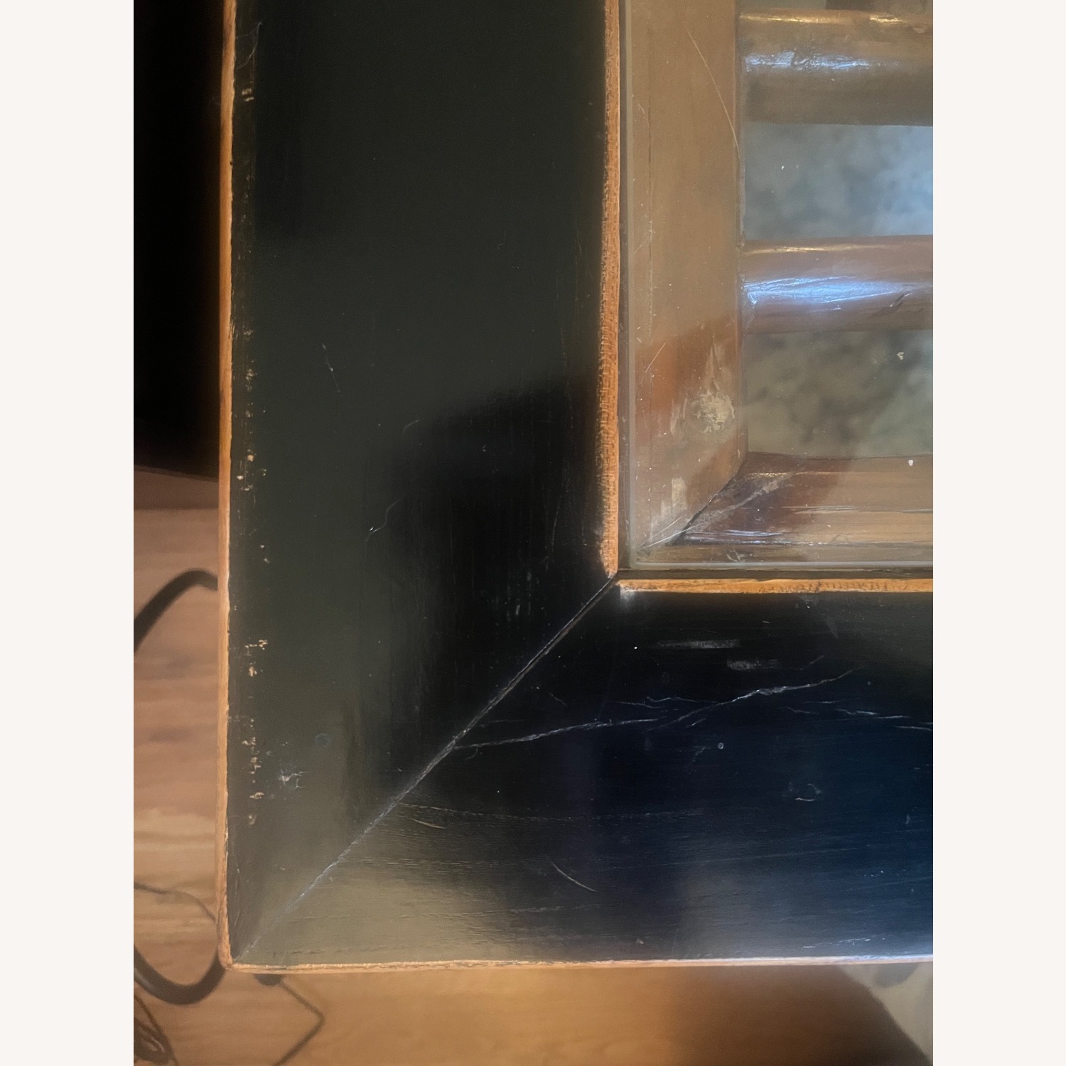 Large Glass Top Wooden Coffee Table - image-6