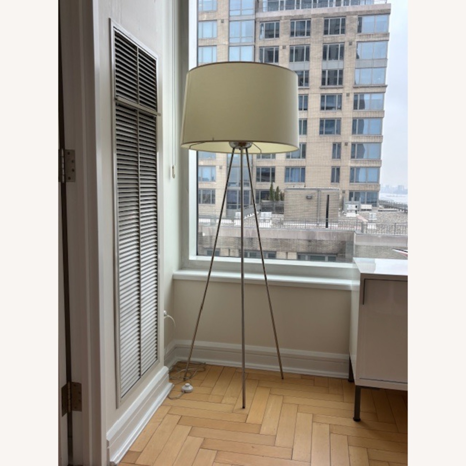 Stainless Steel Tripod Floor Lamp - image-1