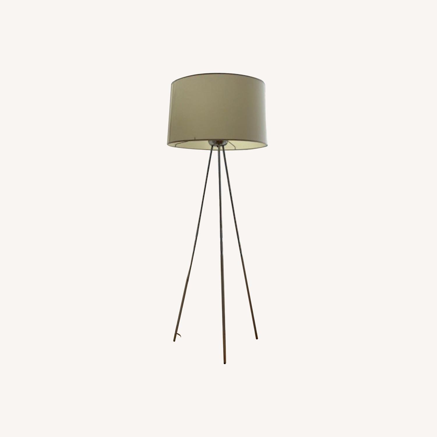Stainless Steel Tripod Floor Lamp - image-0