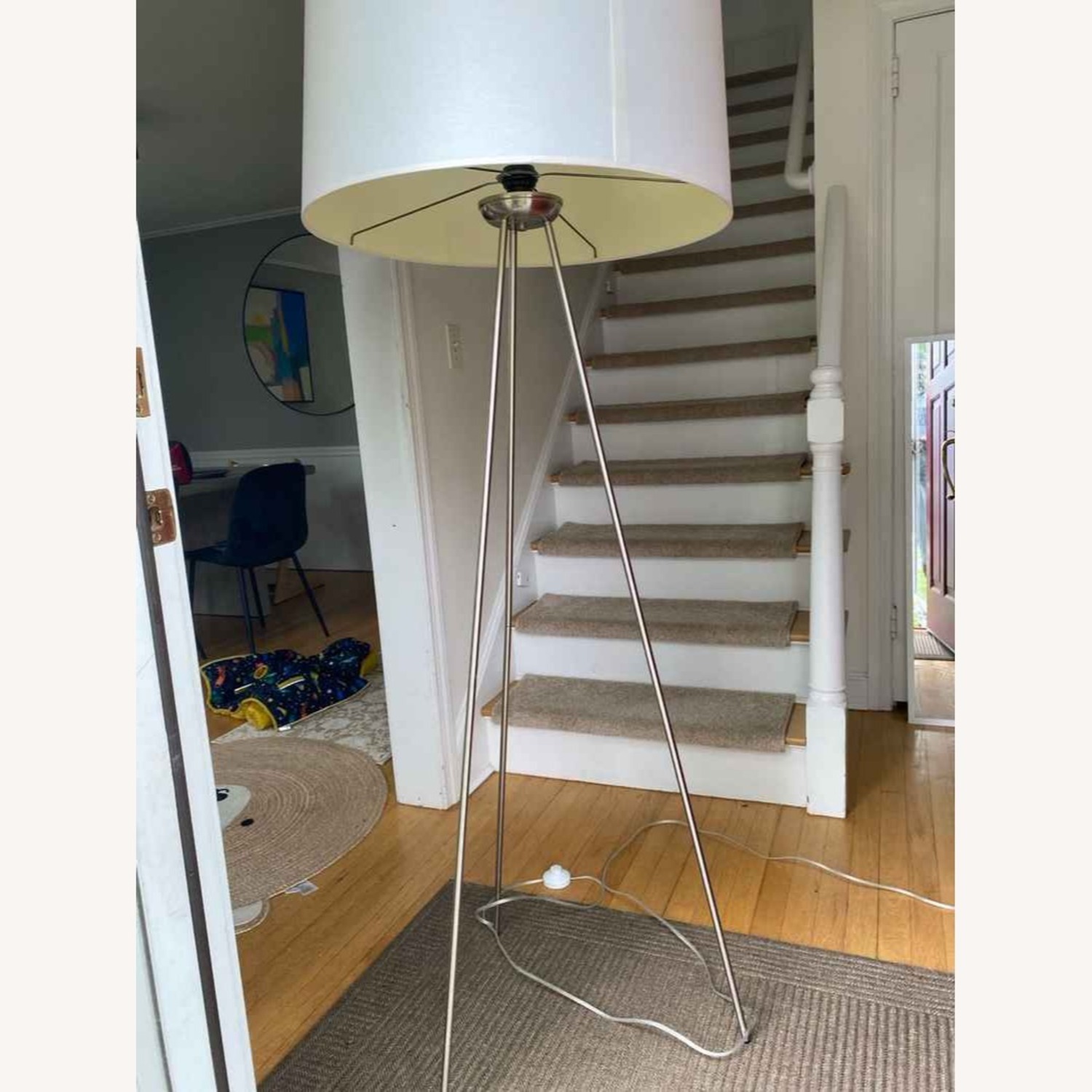 Stainless Steel Tripod Floor Lamp - image-7