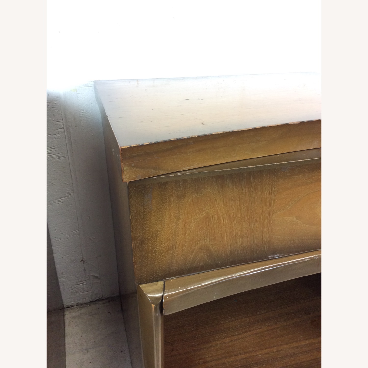 Pair of Mid Century Nightstands with Sled Legs - image-11