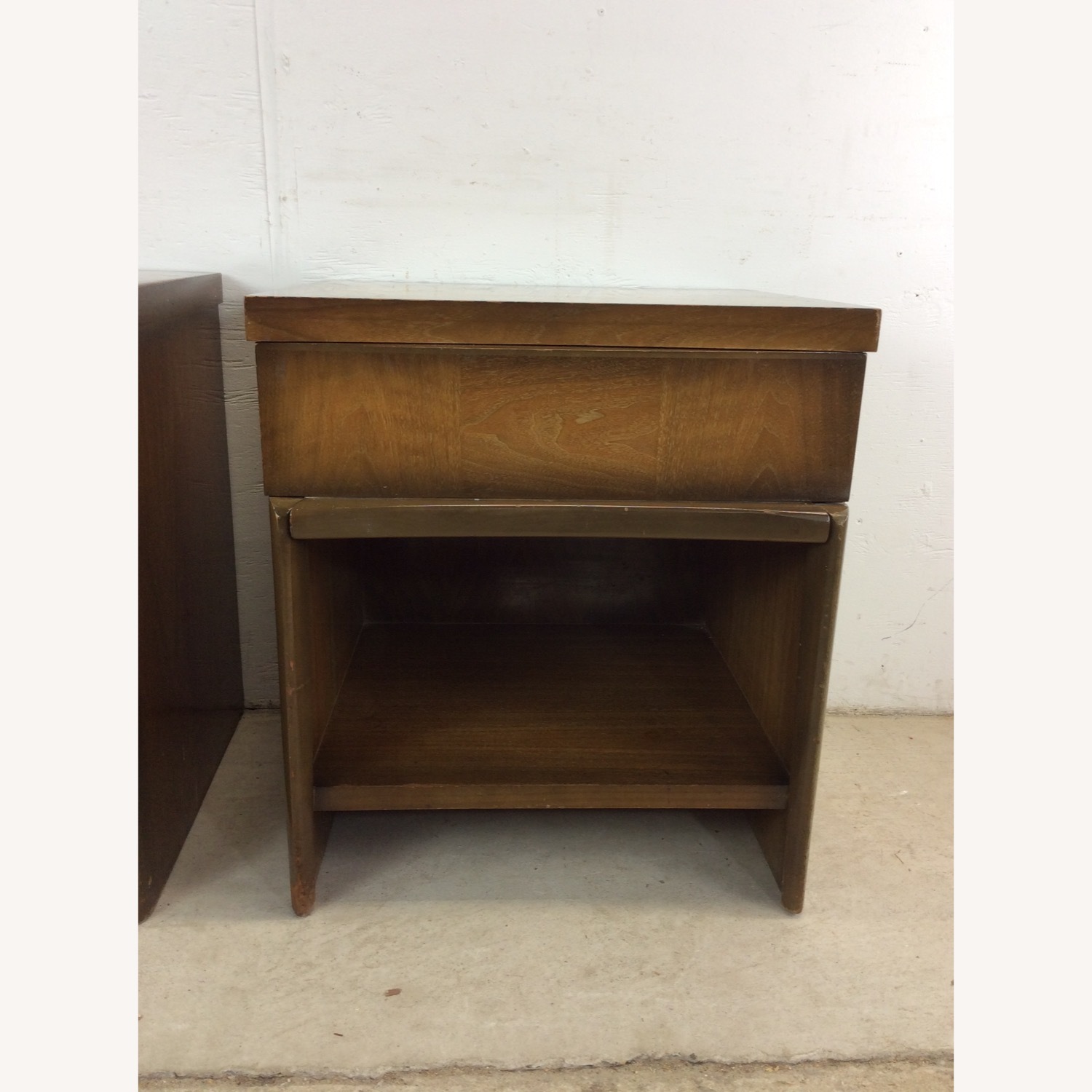 Pair of Mid Century Nightstands with Sled Legs - image-8