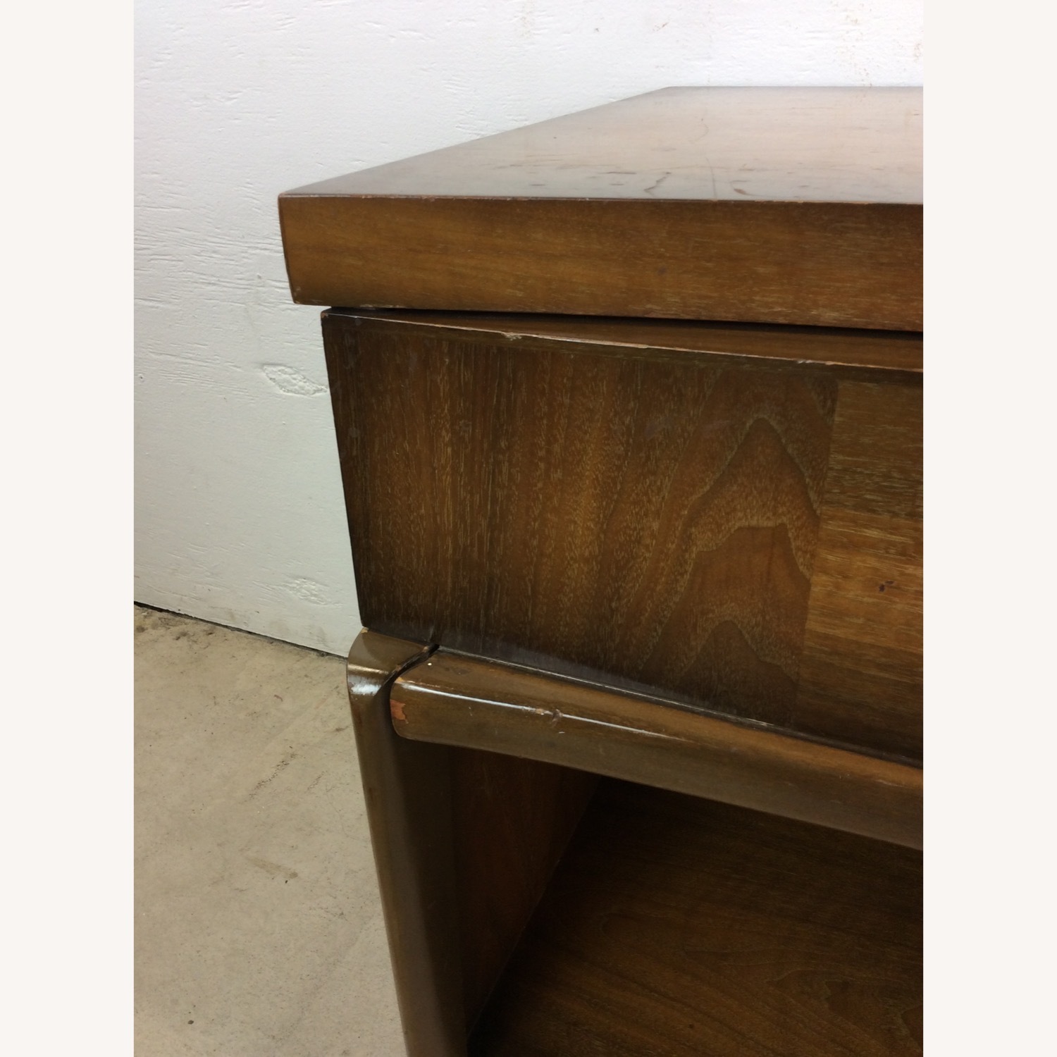 Pair of Mid Century Nightstands with Sled Legs - image-9