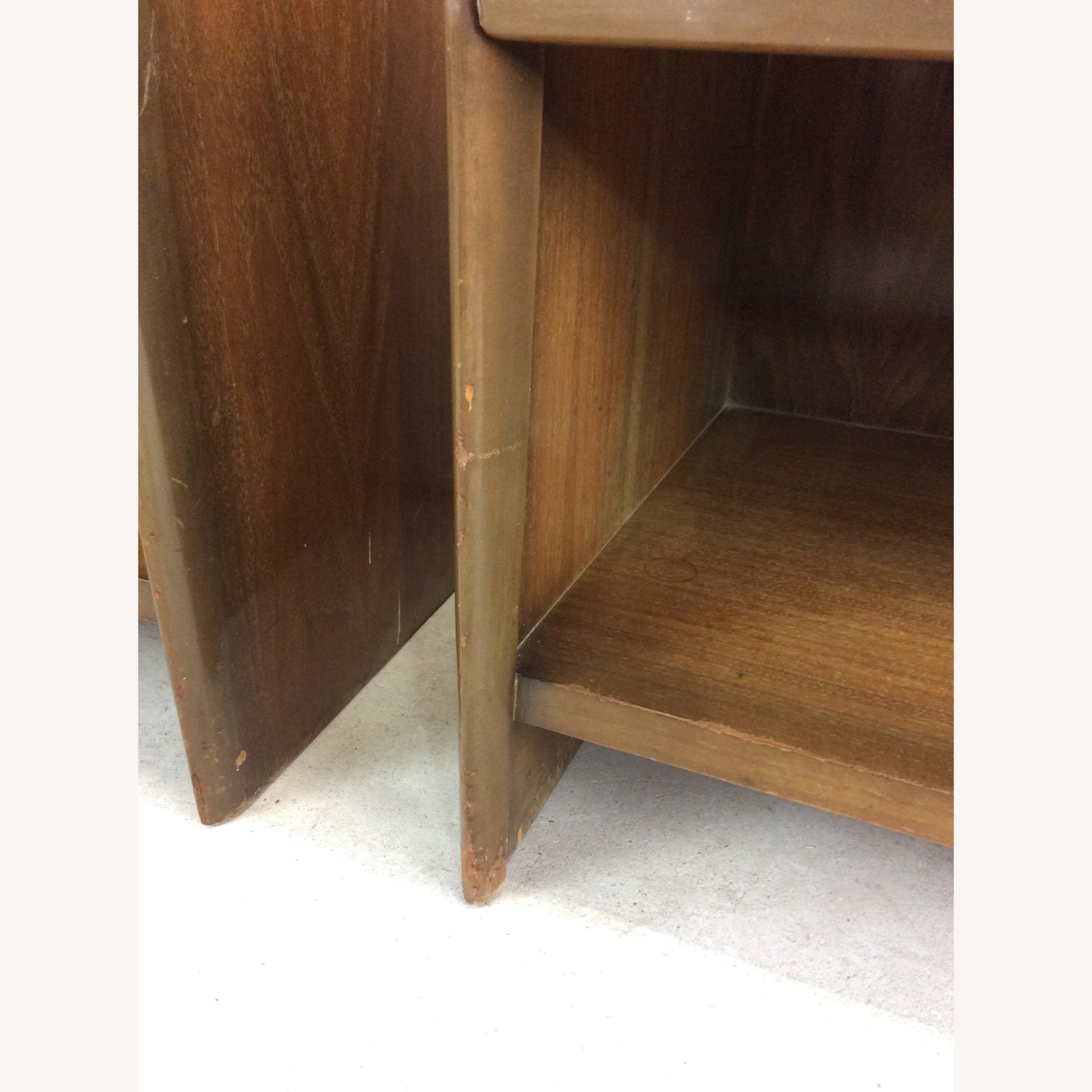 Pair of Mid Century Nightstands with Sled Legs - image-12