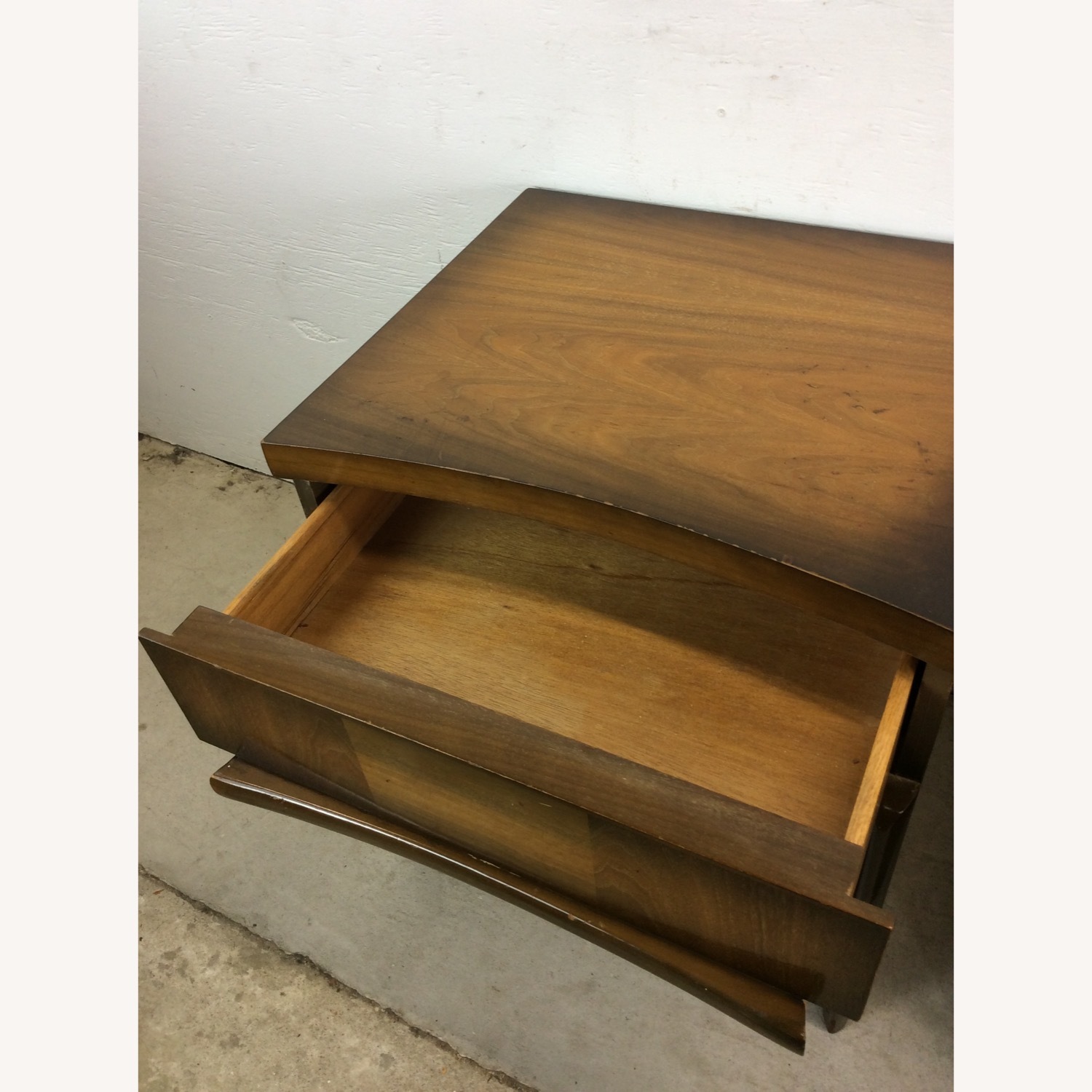 Pair of Mid Century Nightstands with Sled Legs - image-17