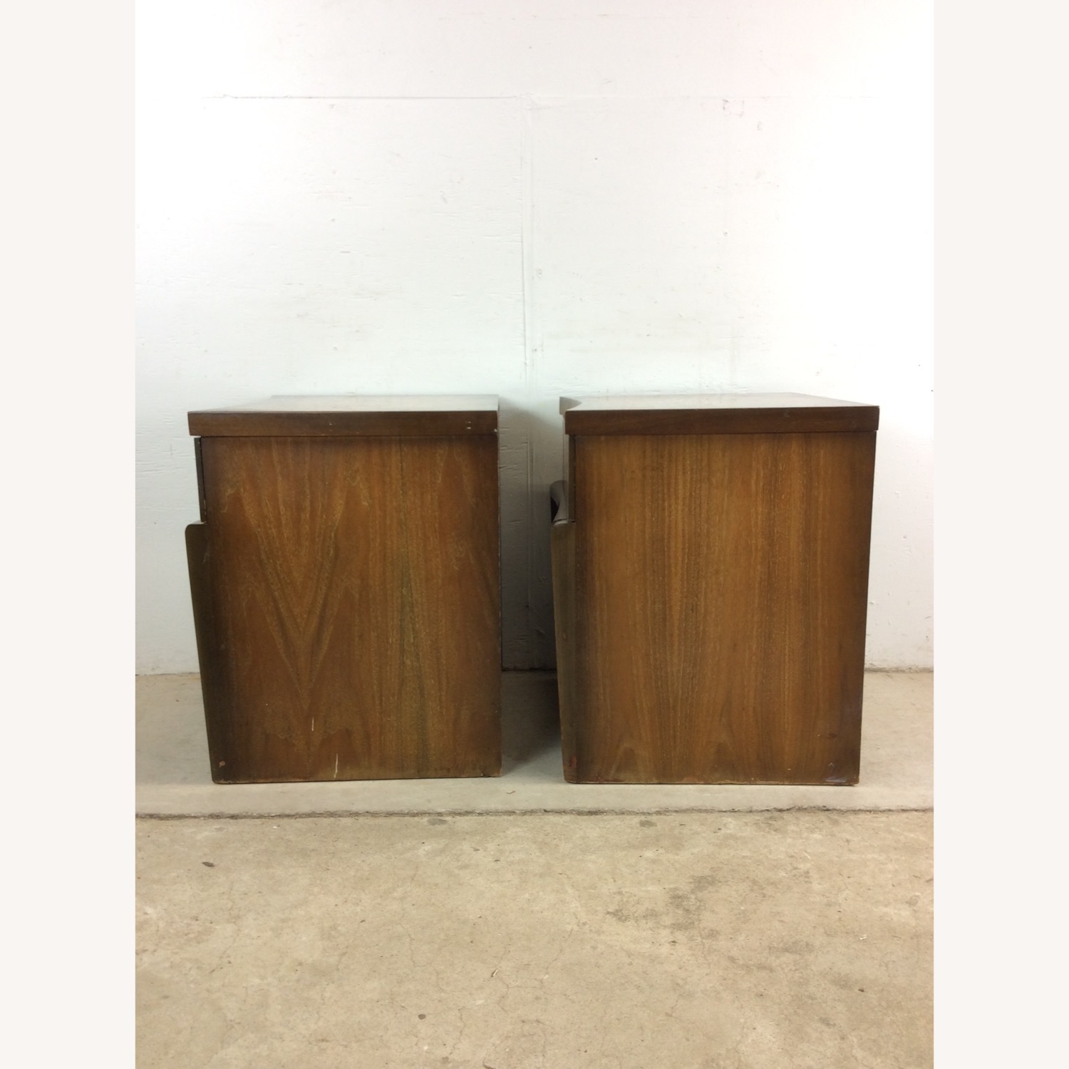 Pair of Mid Century Nightstands with Sled Legs - image-19