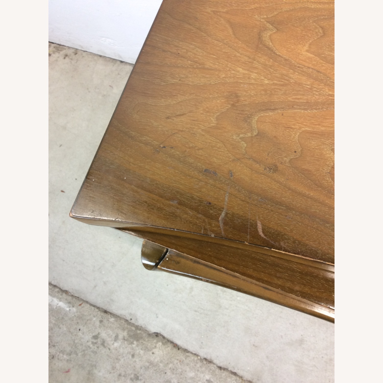 Pair of Mid Century Nightstands with Sled Legs - image-3