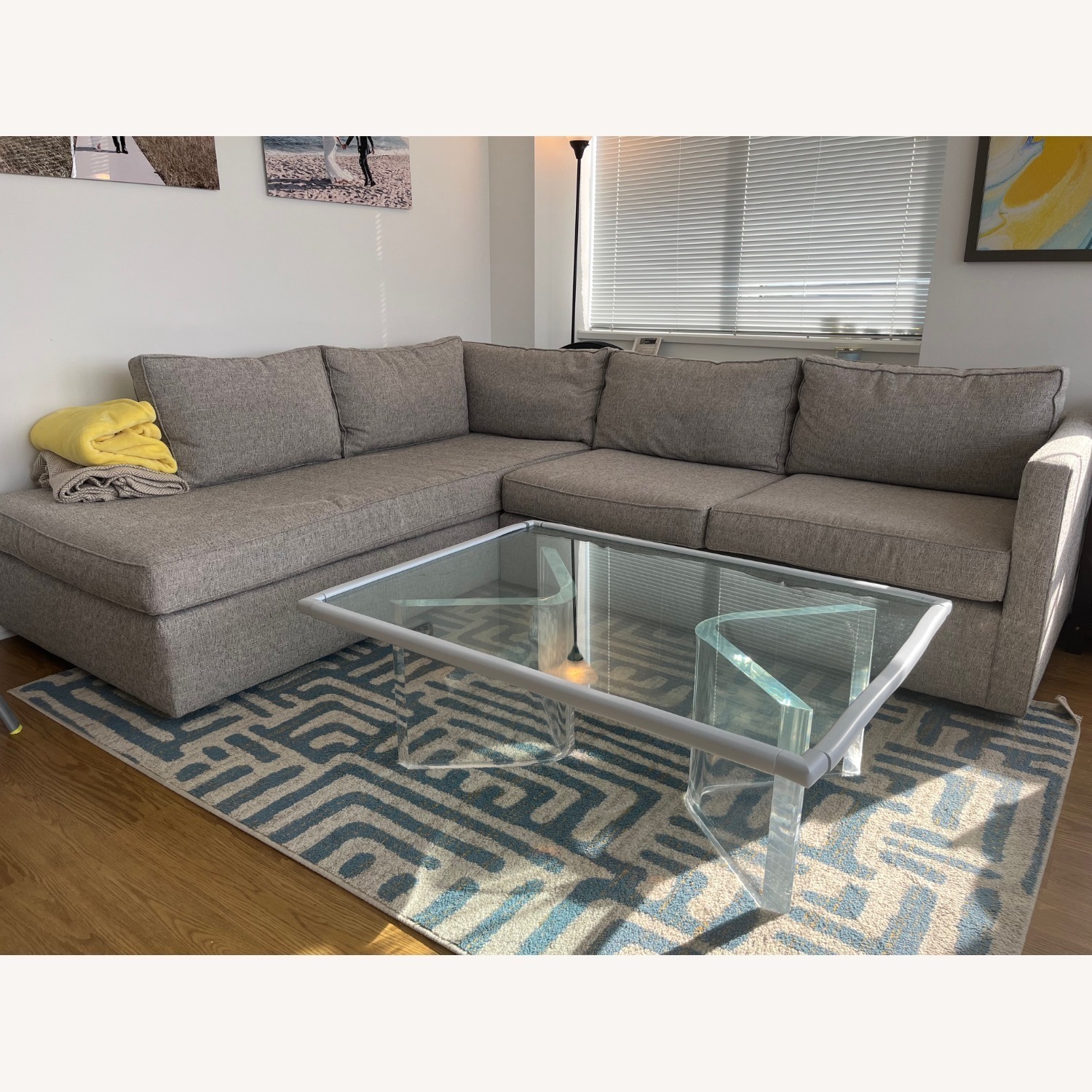 West Elm Harris Bumper Chaise Sectional (104") - image-1