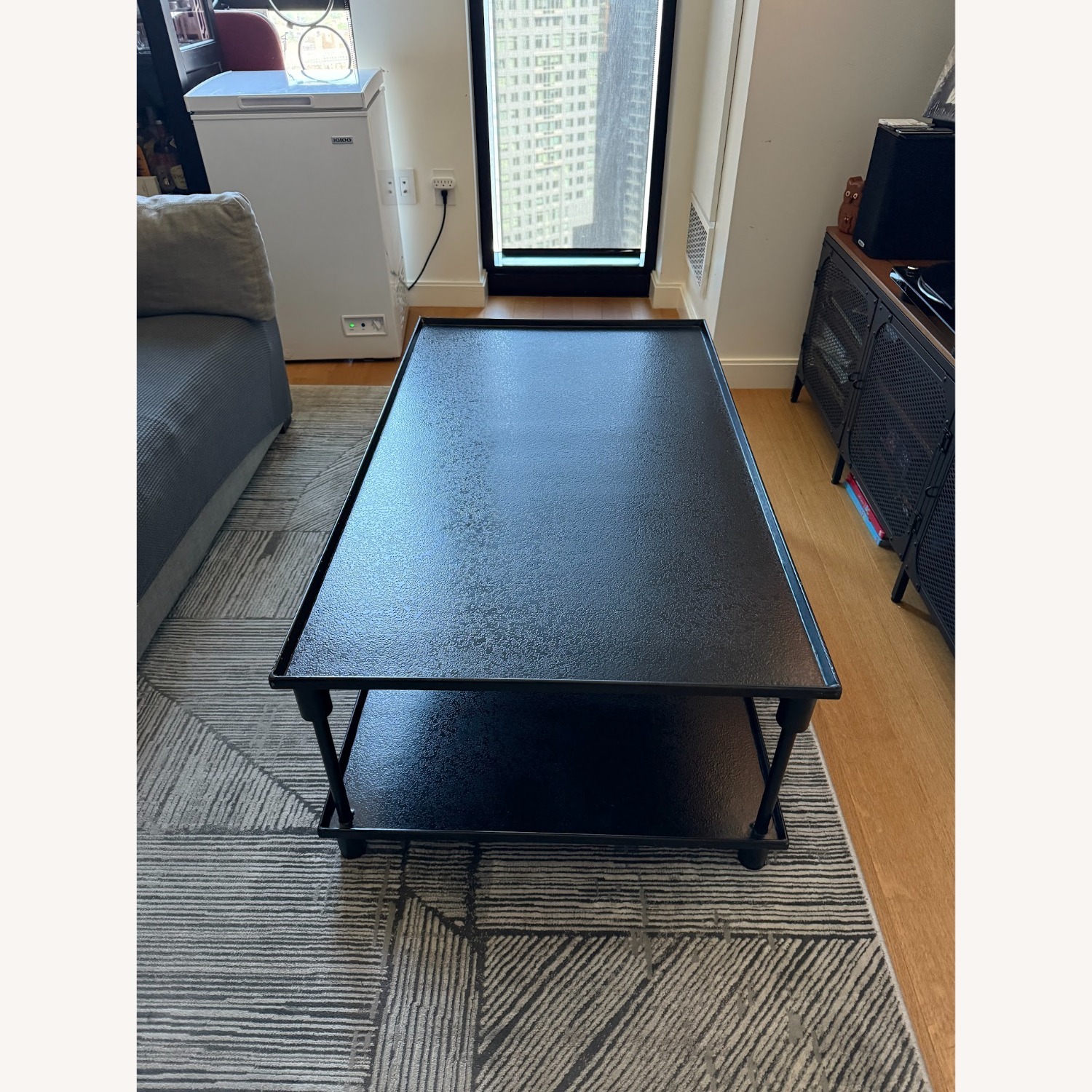 20th C. European Factory Metal Coffee Table - image-1