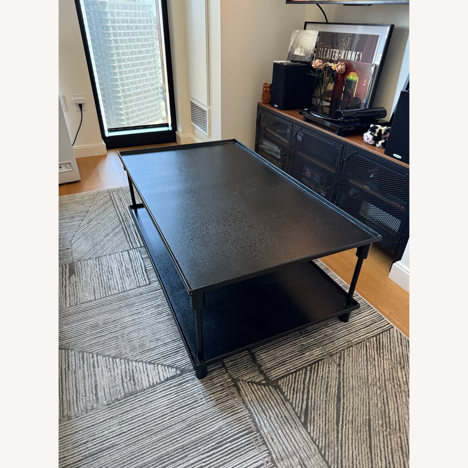 20th C. European Factory Metal Coffee Table - image-2