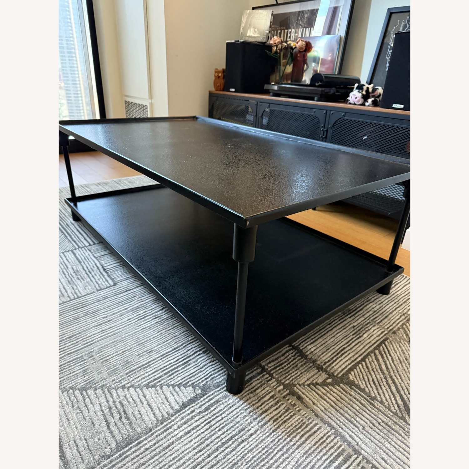 20th C. European Factory Metal Coffee Table - image-3