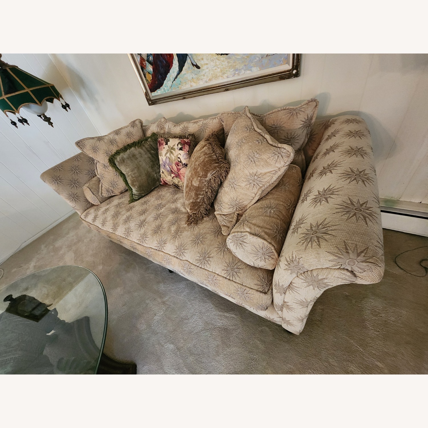 Beige 3 Seater Sofa - image-2