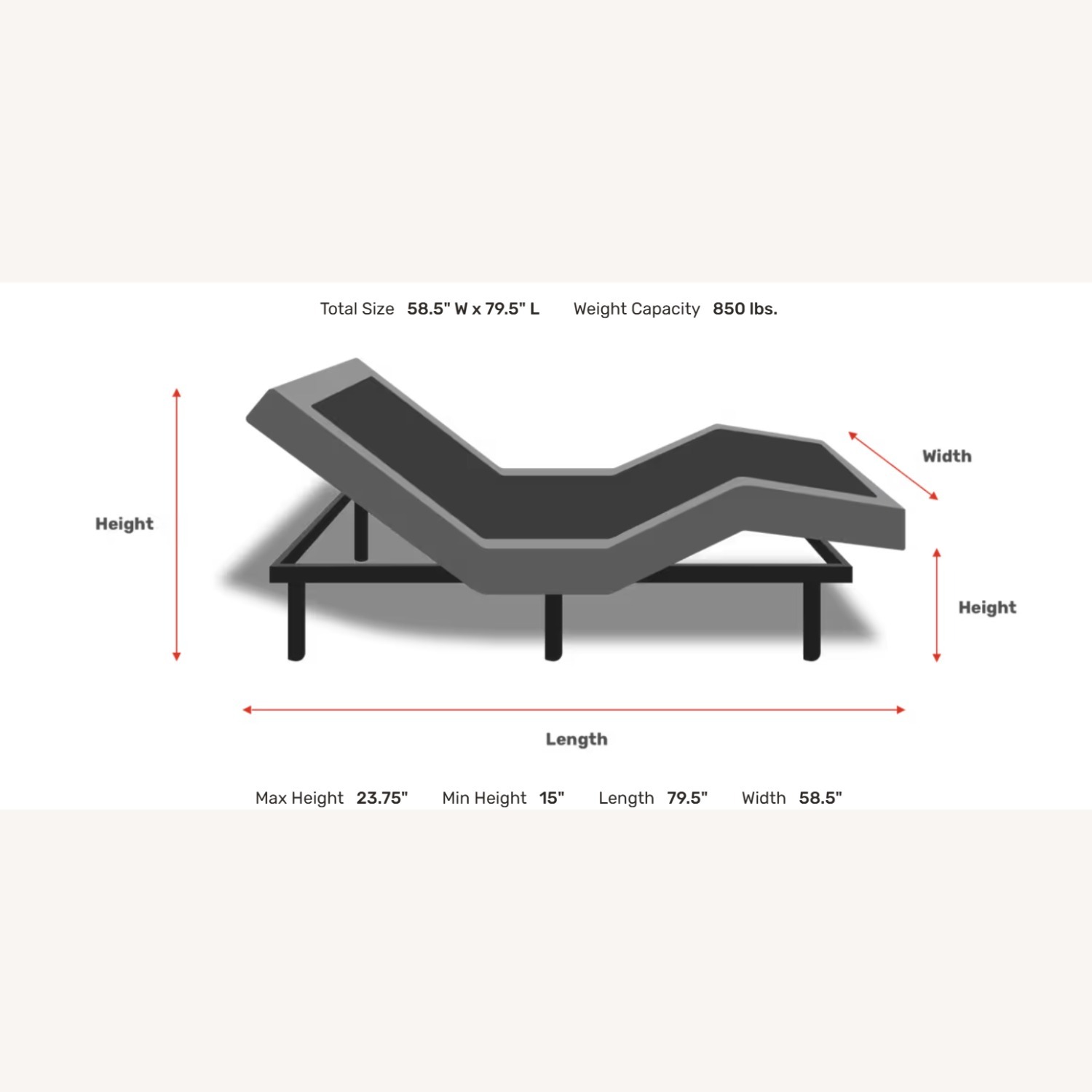 Adjustable Bed Frame Base - image-4