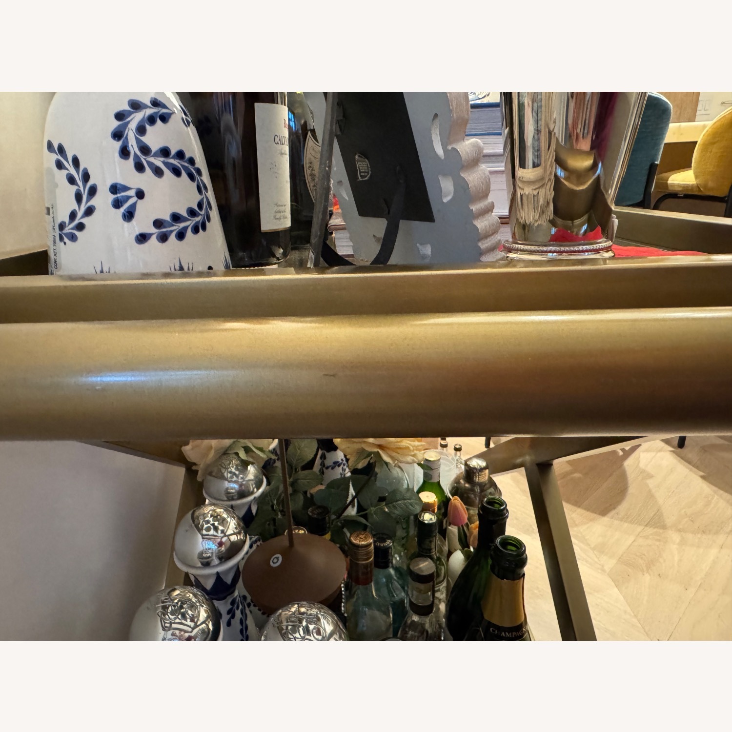 Restoration Hardware Milo Bar Cart - image-5