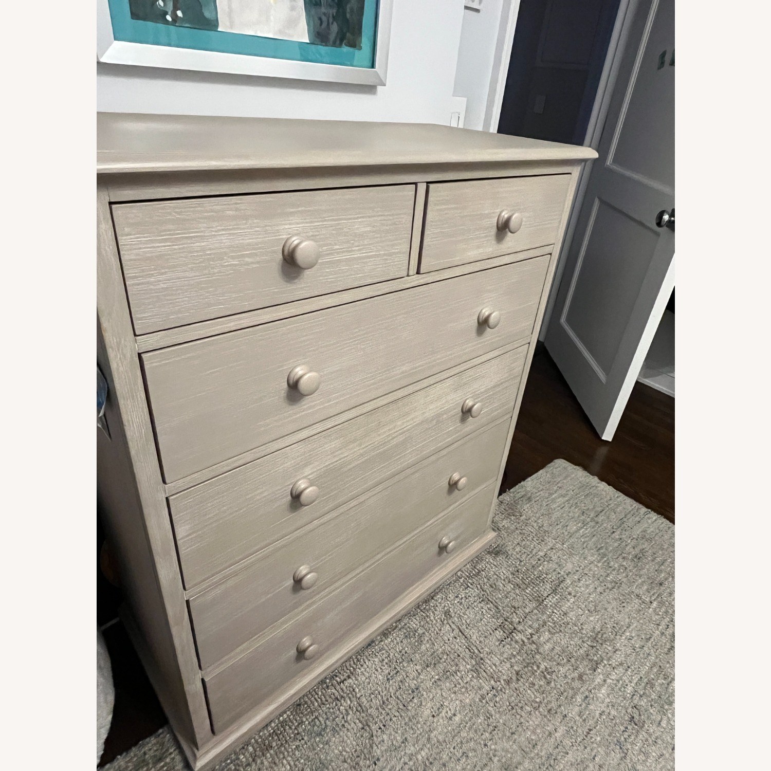 Pottery Barn Teen Hampton Brushed Fog 6 Drawer Dresser - image-2