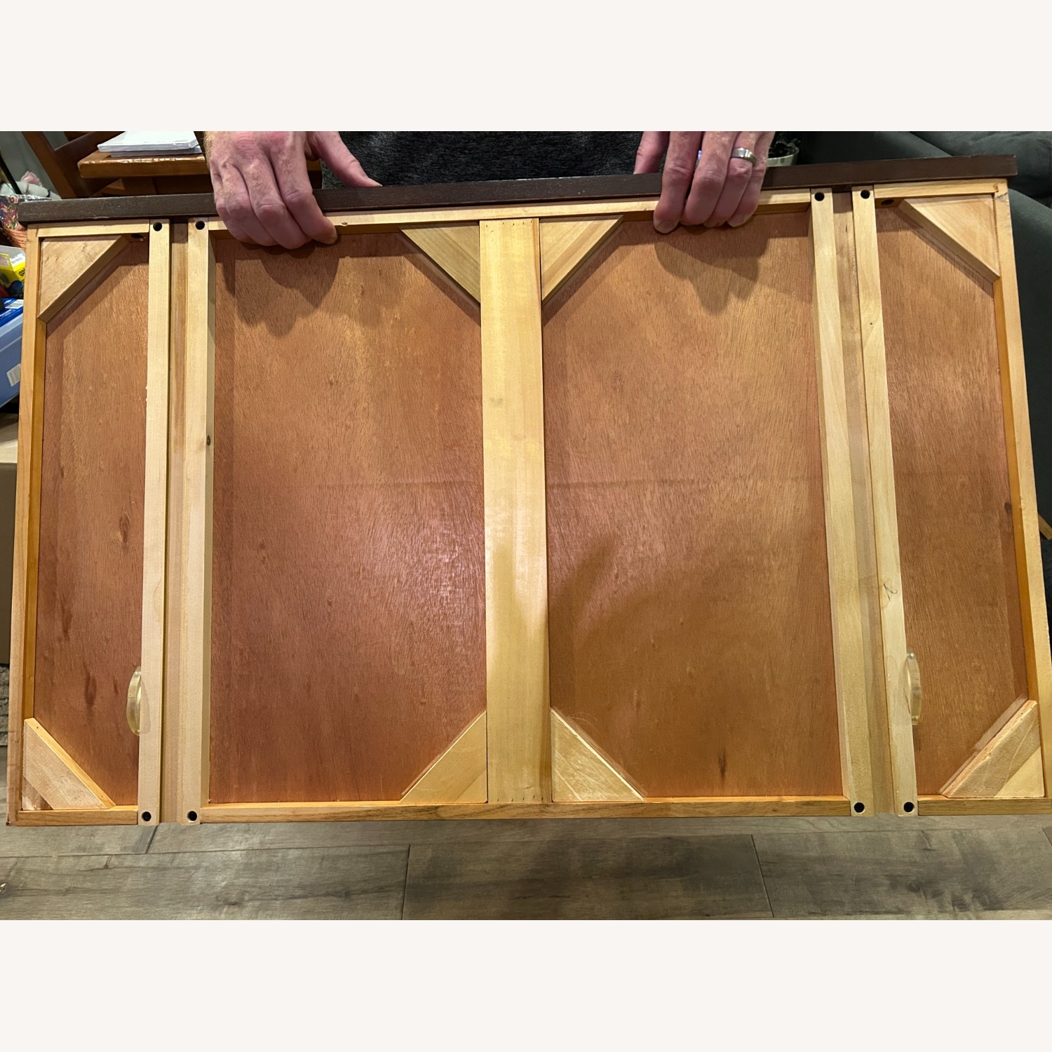 Pottery Barn Bookcases Wood/Glass - image-5