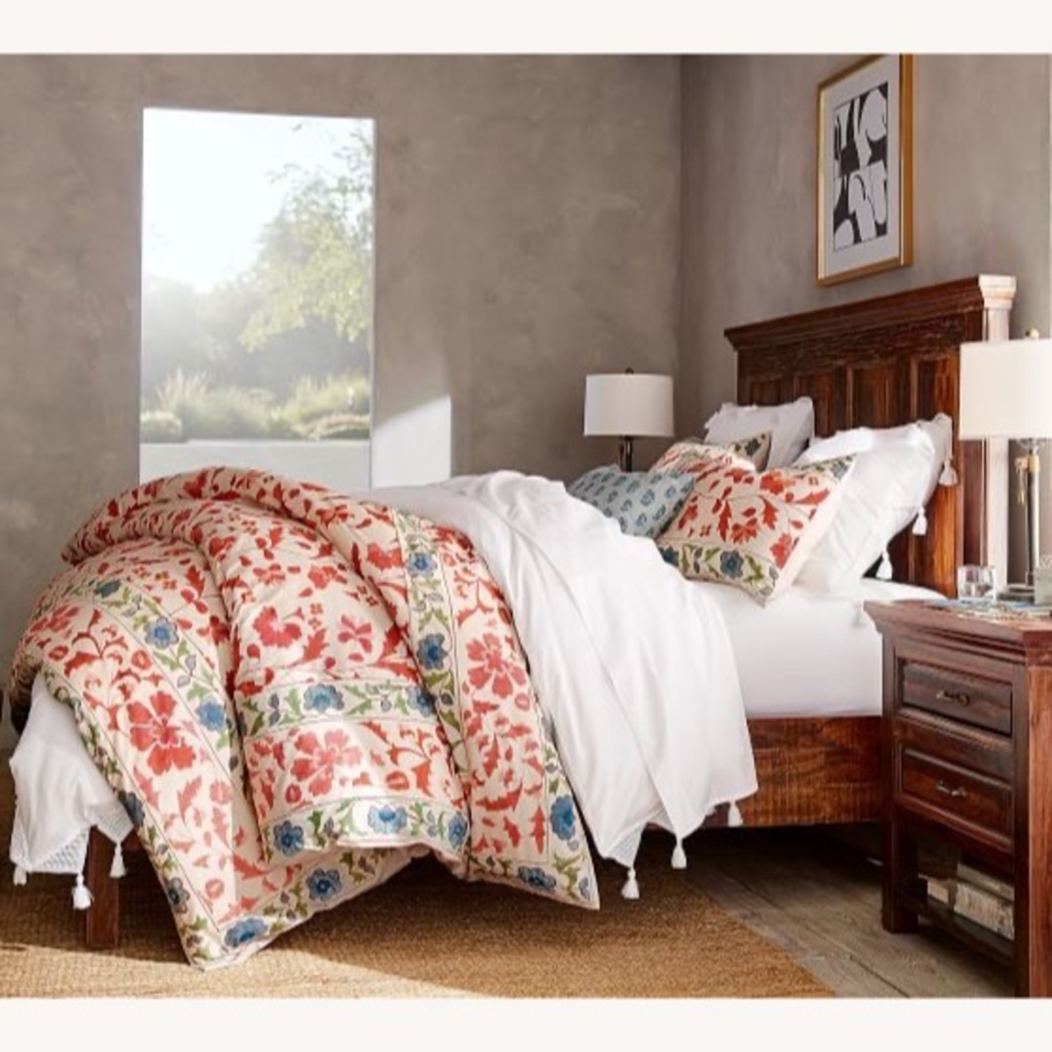 Pottery Barn King Bowry Reclaimed Wood Bed - image-2