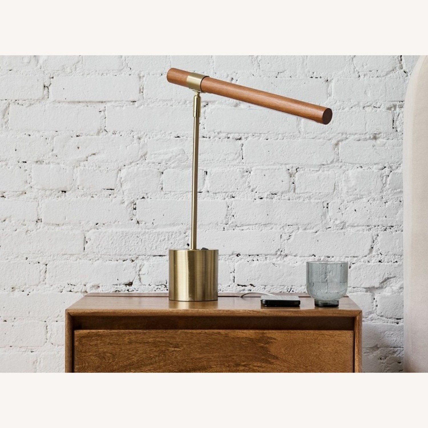 West Elm Linear Wood LED Table Lamp (18") - image-2