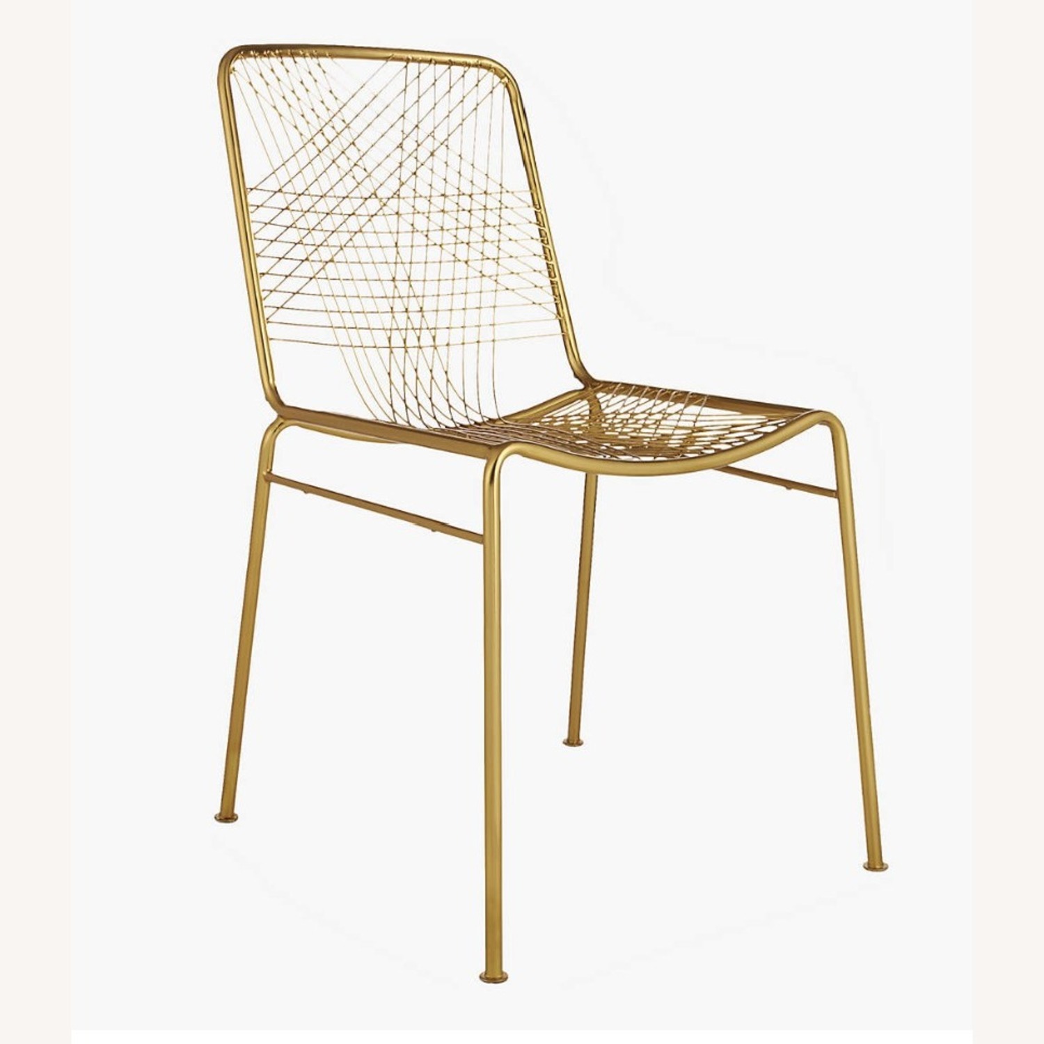 CB2 Alpha Brass Metal Chair - image-3