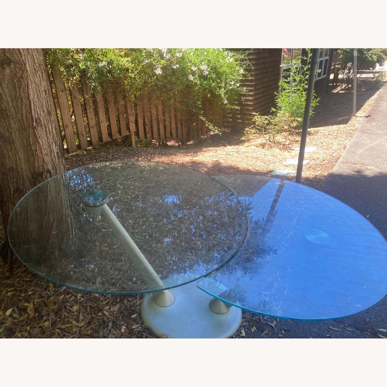 Calligaris Inspired Expandable Glass Table - image-1