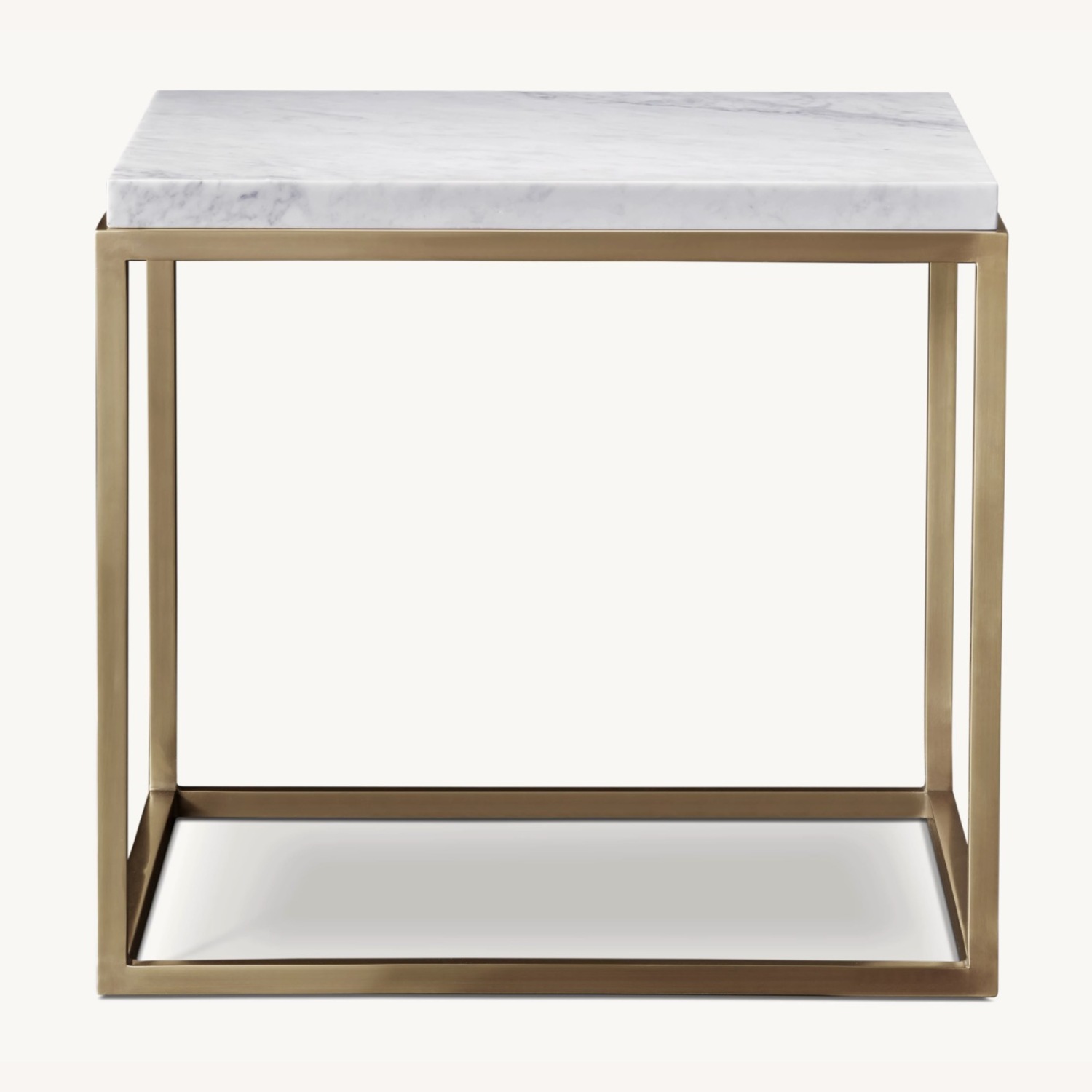 RH Nicholas Marble Square Side Table x 2 - image-0