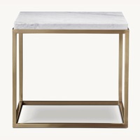 RH Nicholas Marble Square Side Table x 2