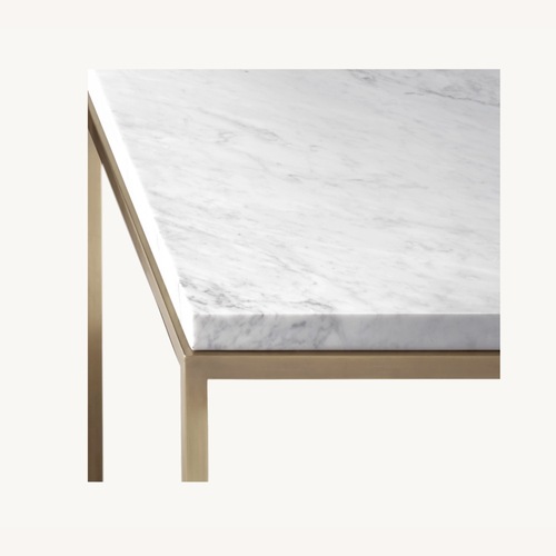 Used RH Nicholas Marble Square Side Table x 2 for sale on AptDeco