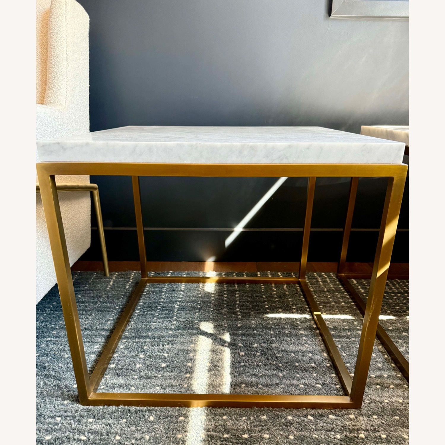 RH Nicholas Marble Square Side Table x 2 - image-10