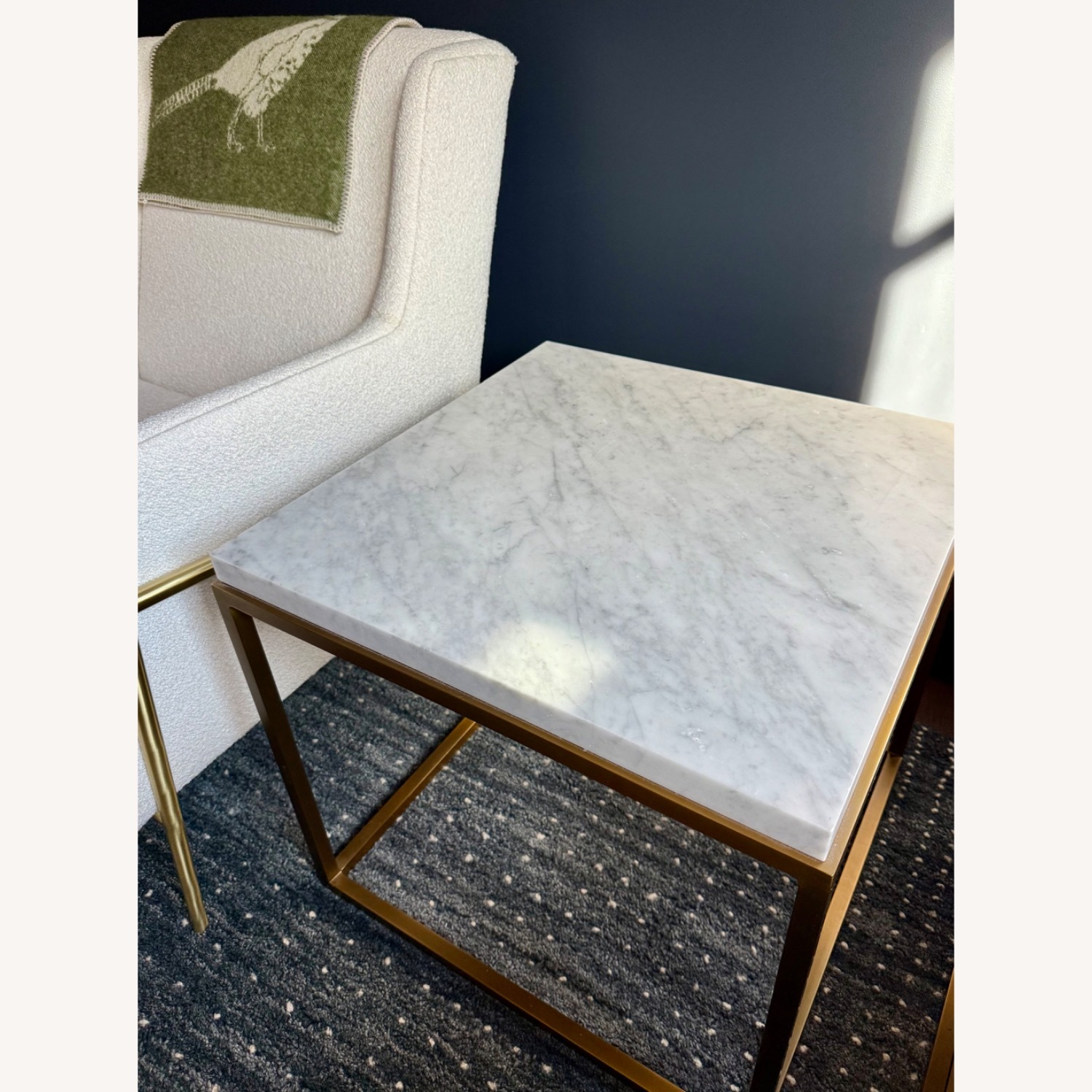 RH Nicholas Marble Square Side Table x 2 - image-5