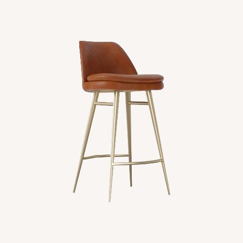 Used Finley Leather Counter Stool for sale on AptDeco