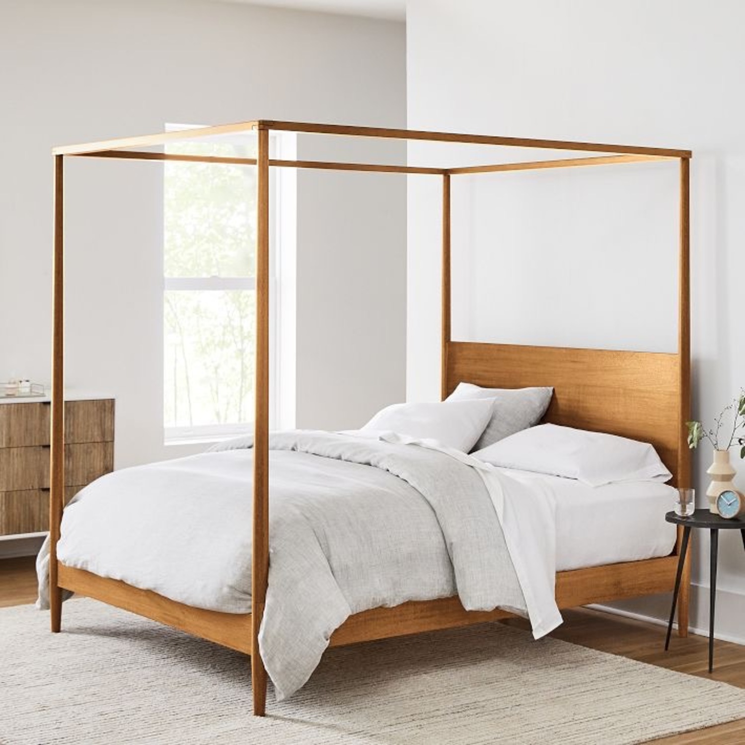 West Elm Mid Century Bed - image-1