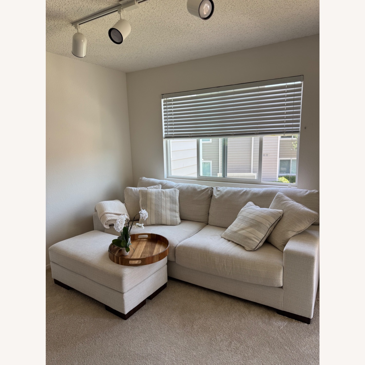 Ashley Furniture Maggie Birch Sofa + Ottoman  - image-1