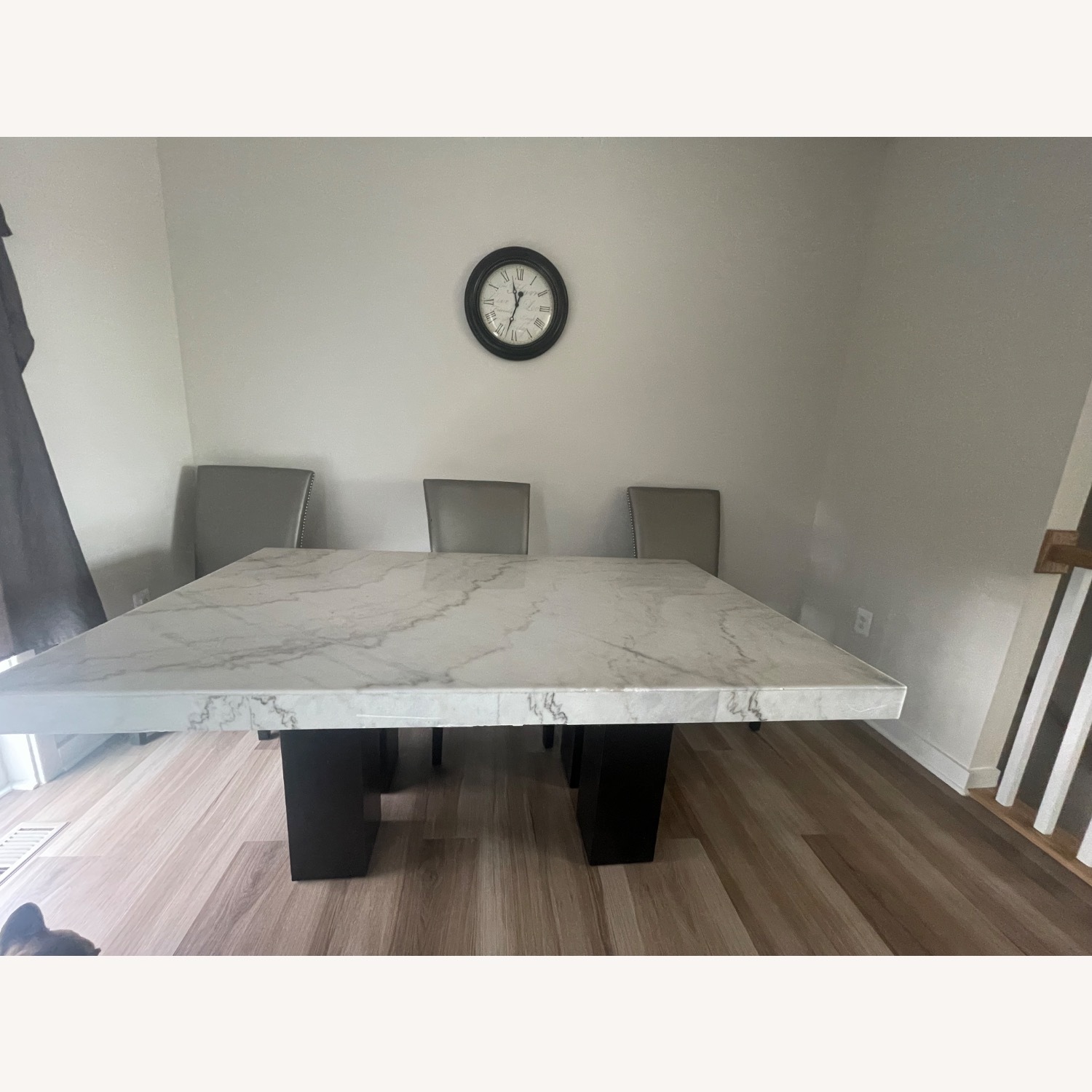 Artemis Marble Dining Set with 4 Chairs - image-3